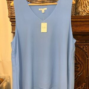 Cato Light Blue V-Neck Blouse